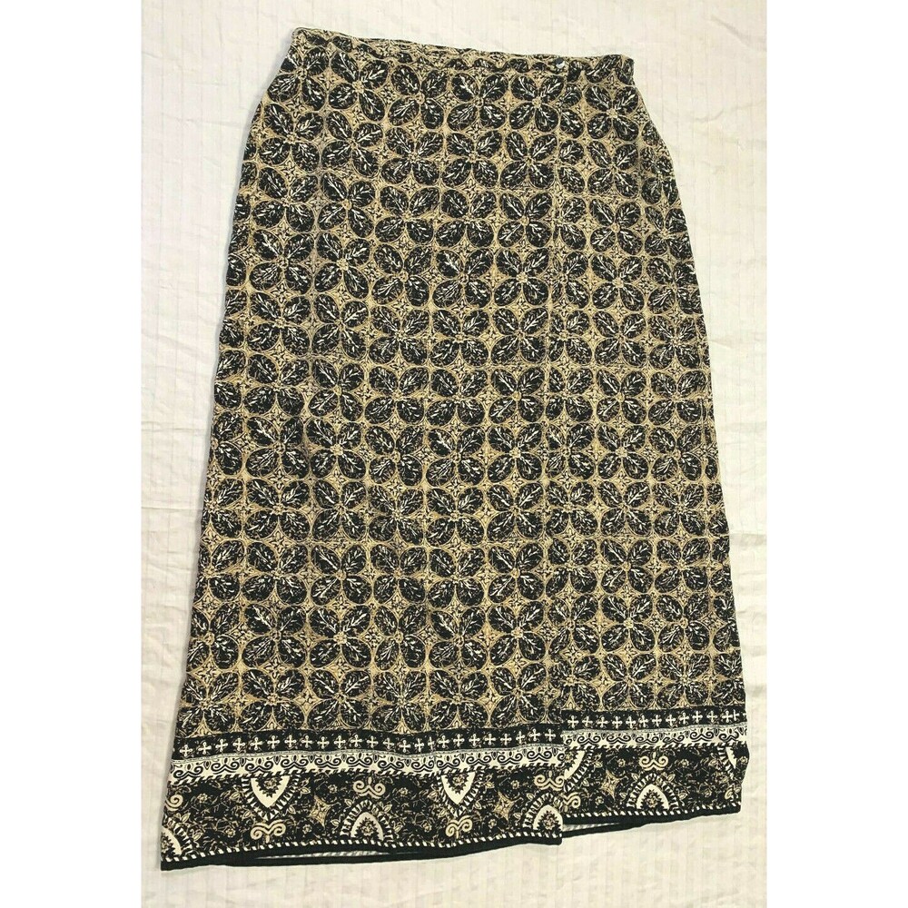 LIZ CLAIBORNE SILK WOMENS FLOWER SKIRT SIZE L